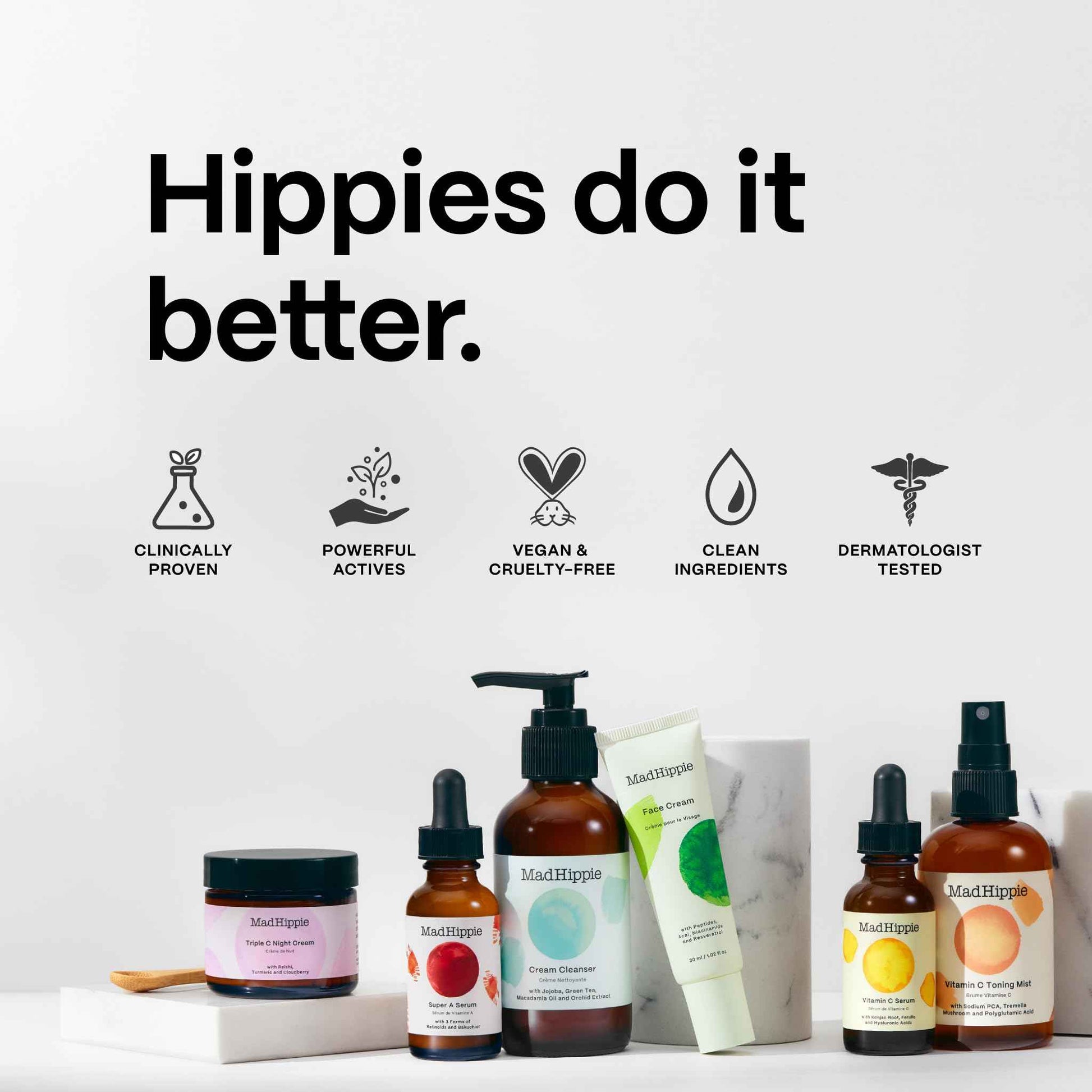 Mad Hippie Jelly Cleanser - Jelly to Milky Hydrating Face Wash for Women/Men with Rose, Chamomile, and Hyaluronic Acid, 4 Fl Oz