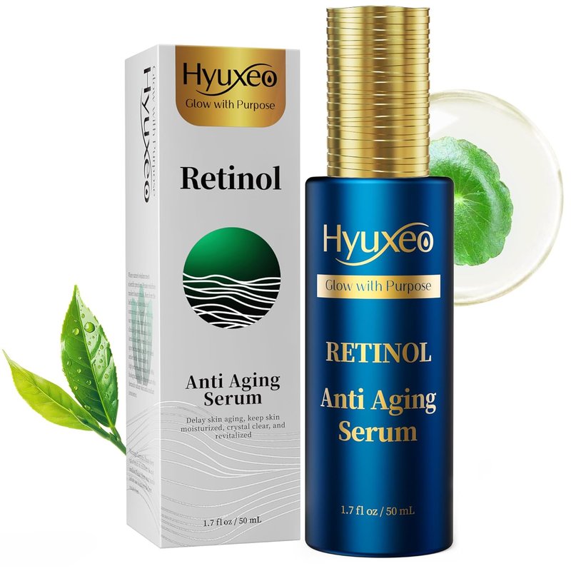 Retinol Collagen Serum - Anti-Aging & Wrinkle Repair with Squalane | Deep Hydration & Firming Formula, 1.70 Fl Oz