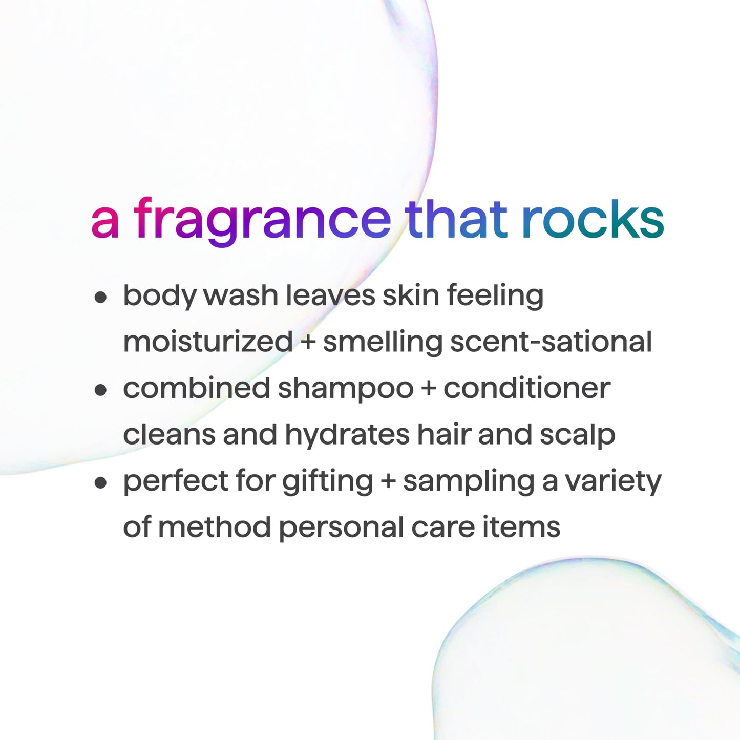 Method 2-in-1 Shampoo and Conditioner (18oz) and Body Wash (18oz) Gift Set, Glacier + Granite