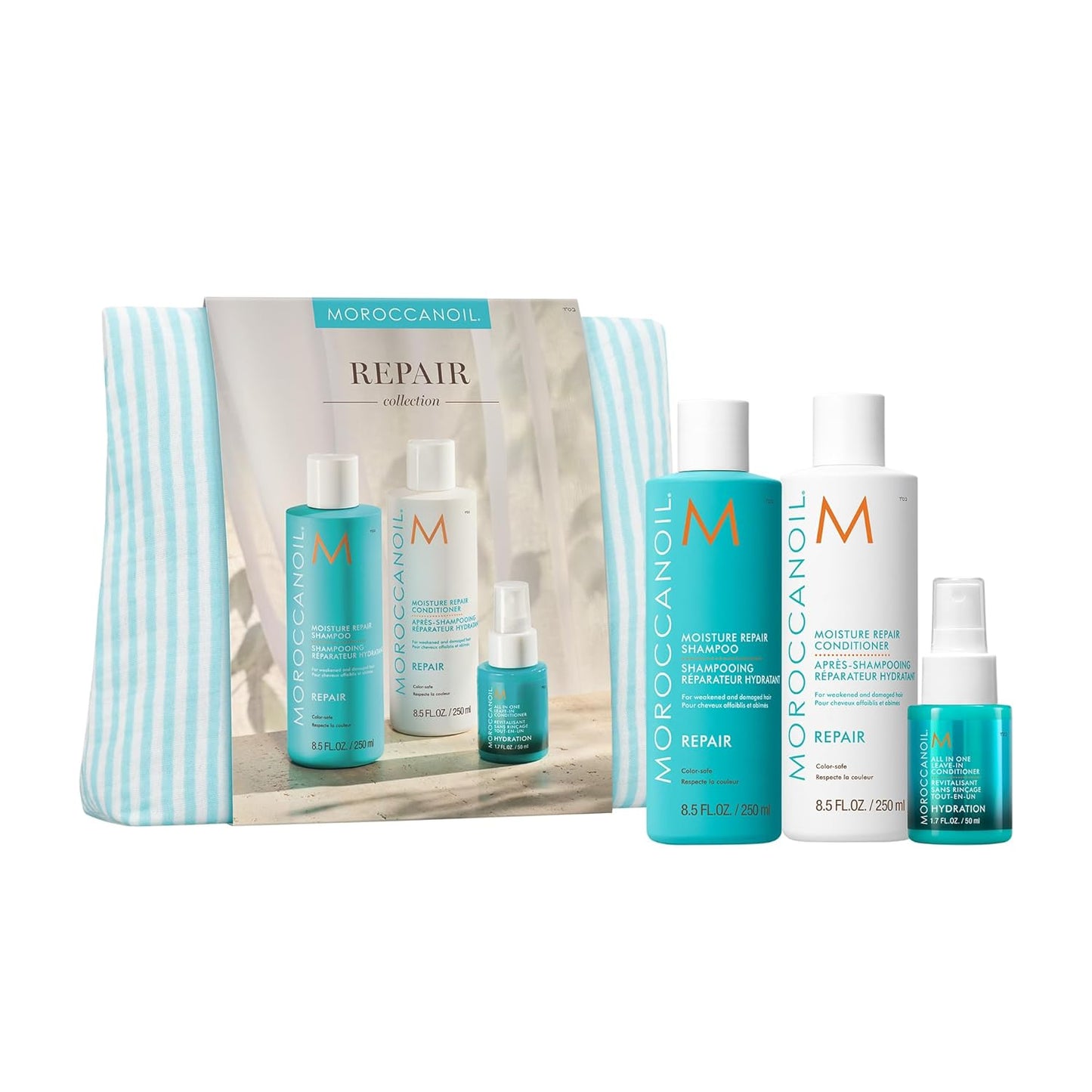 Moroccanoil Hair Repair Gift Set - Nourishing Treatment for Damaged Hair | 3-Piece Set