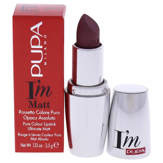 PUPA Milano I Am Matt Pure Colour Lipstick - Dresses Lips In Full, Deep Color - Matte, Velvety And Extremely Sensory Feel - Glides On Without Weighing Lips Down - 051 Blue Fuchsia - 0.123 OZ