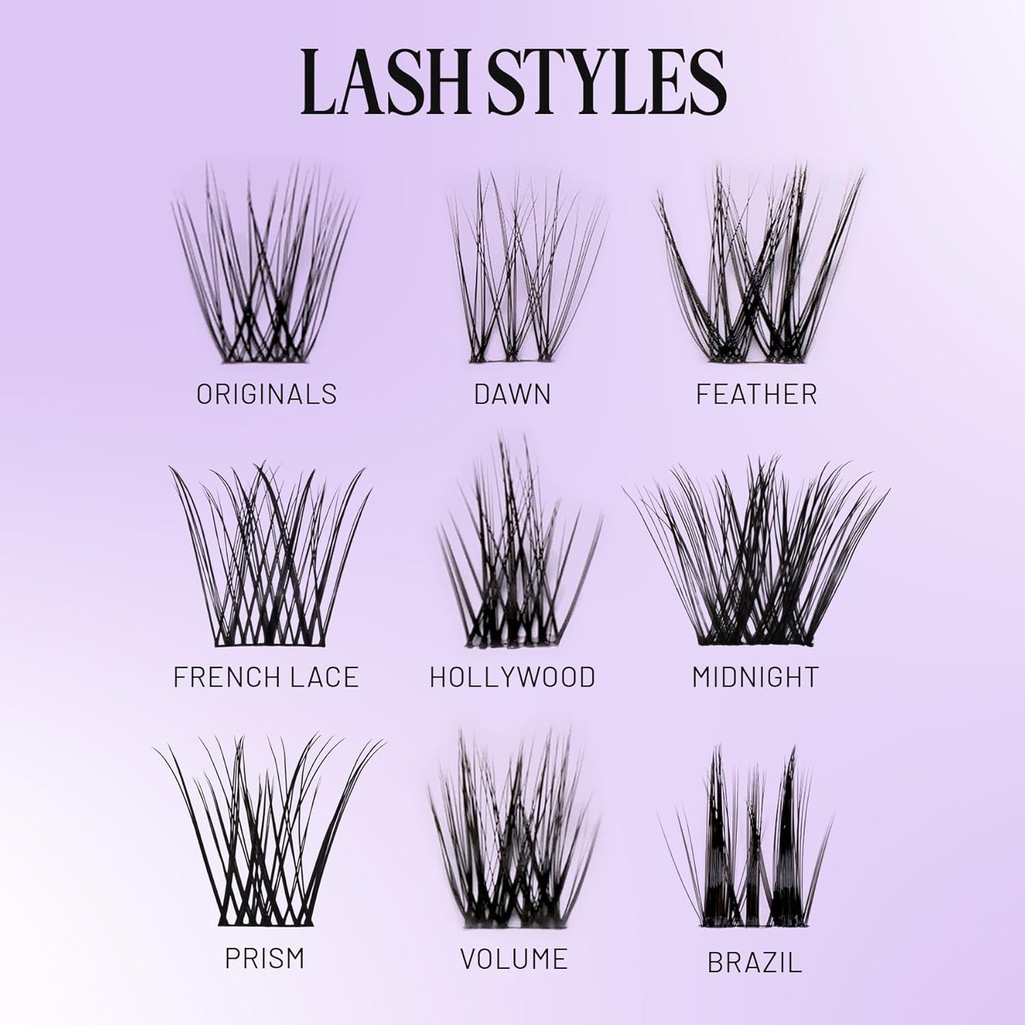 Dramatic Faux Eyelash Clusters - 12mm Volume DIY Lash Extensions | Lightweight, Lifelike & Cruelty-Free - 3 Pack