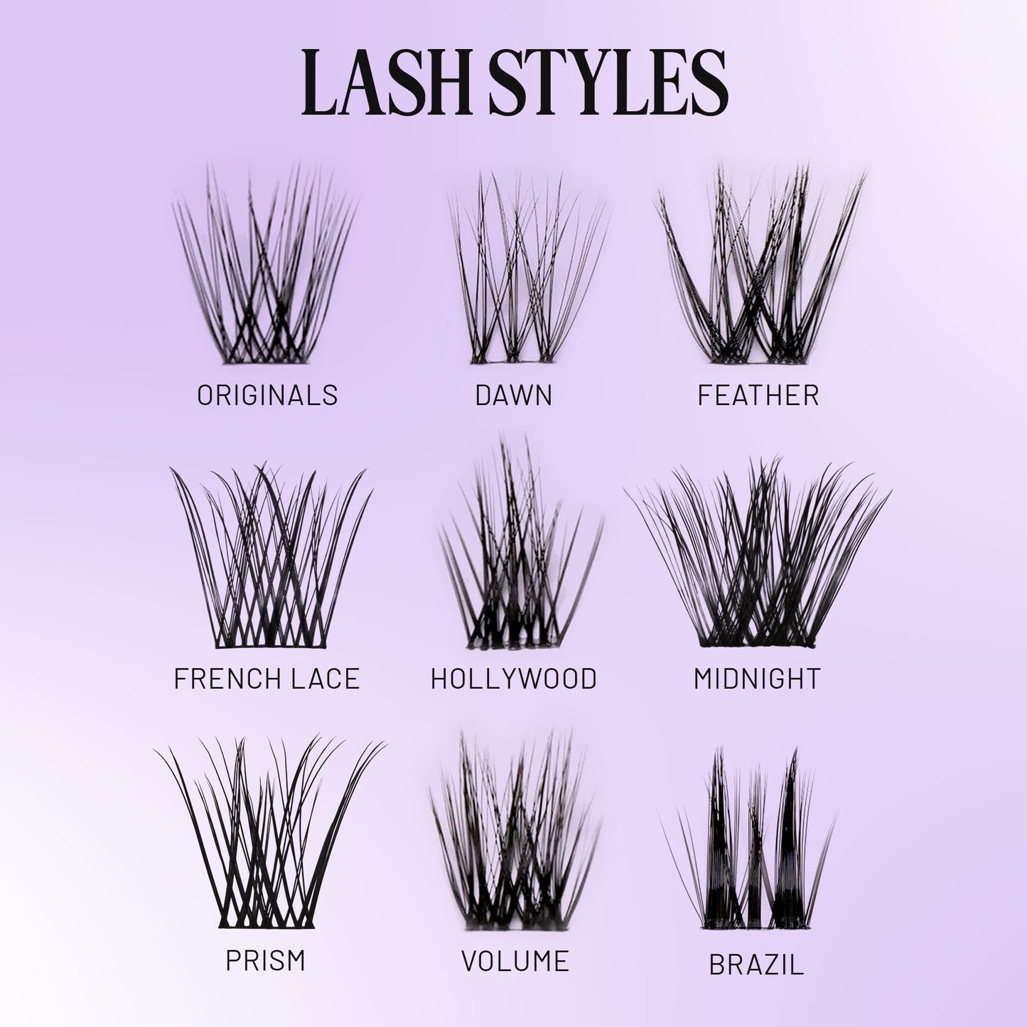 Lilac St - Dawn Natural Faux Eyelash Clusters (10mm) - Dynamic & Fluttery Volume - DIY Lash Extension Wisps - Lightweight & Lifelike - Lasts 10 Days - Women Founded, Cruelty Free, Vegan - 10 Lashes