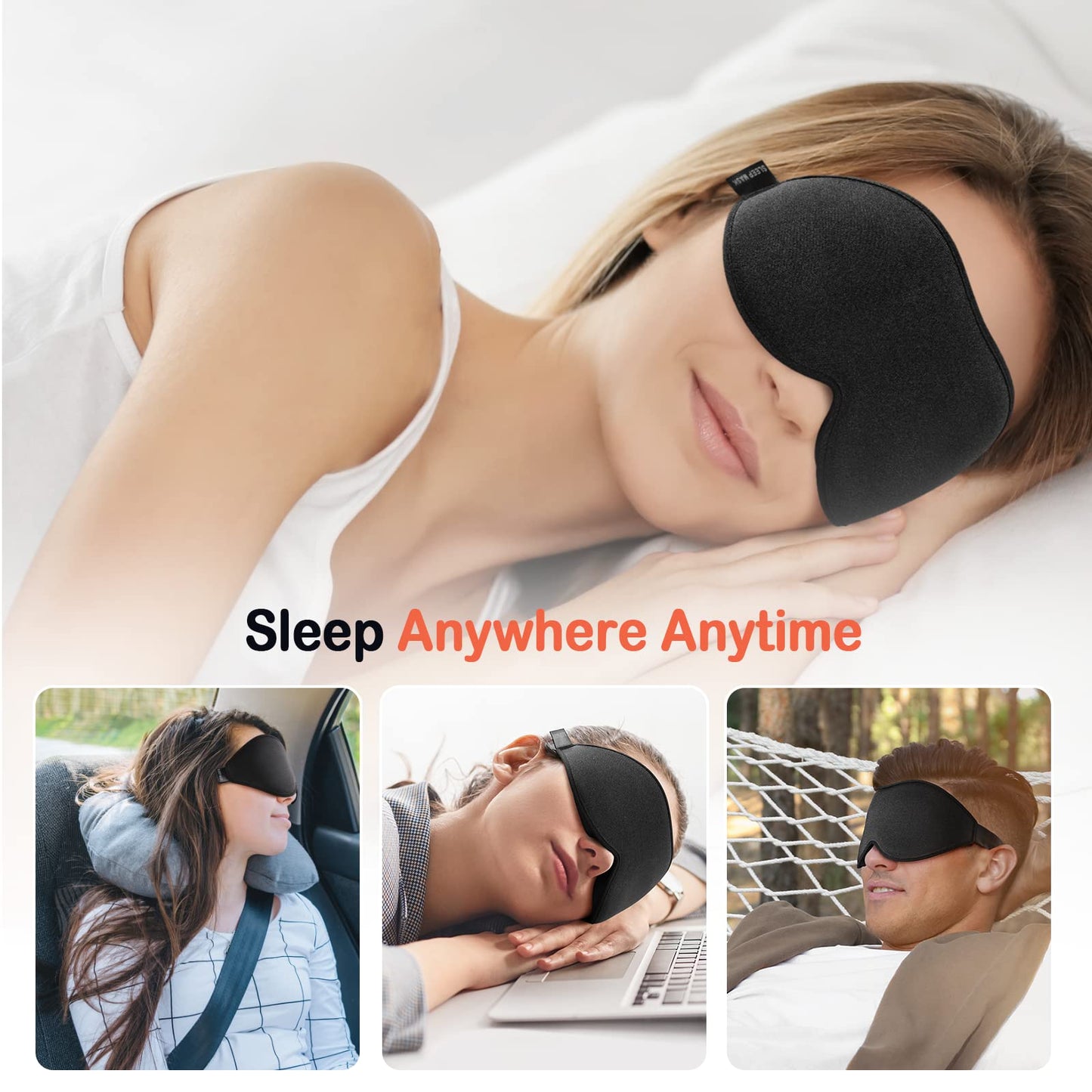 Sleep mask Pink and Black