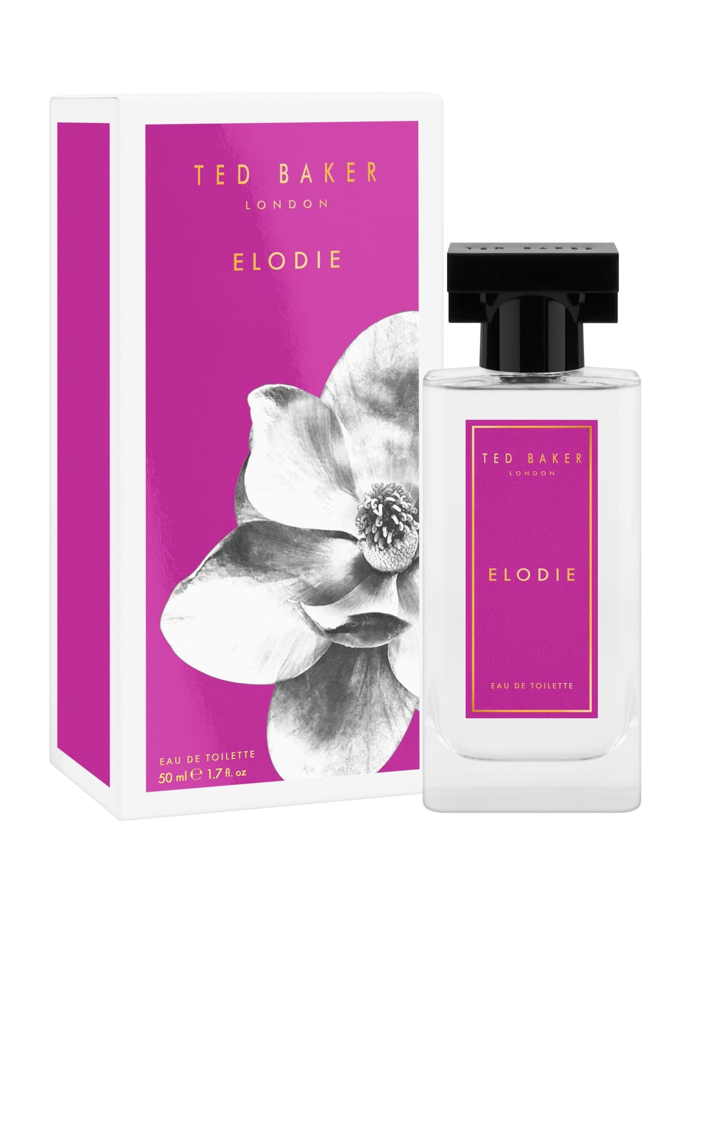 Ted Baker Floret Elodie Eau de Toilette for Women, Woody Floral Perfume with Pink Pepper, Bergamot, Magnolia & Amber, Long-Lasting Fragrance, Perfume gift 1.69 fl oz / 50ml