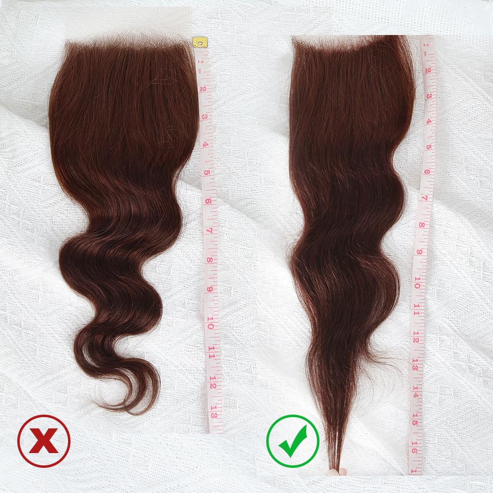 Body Wave Closure - 4x4 Brazilian Human Hair HD Lace in Chocolate Brown | 12 Inch Free Part