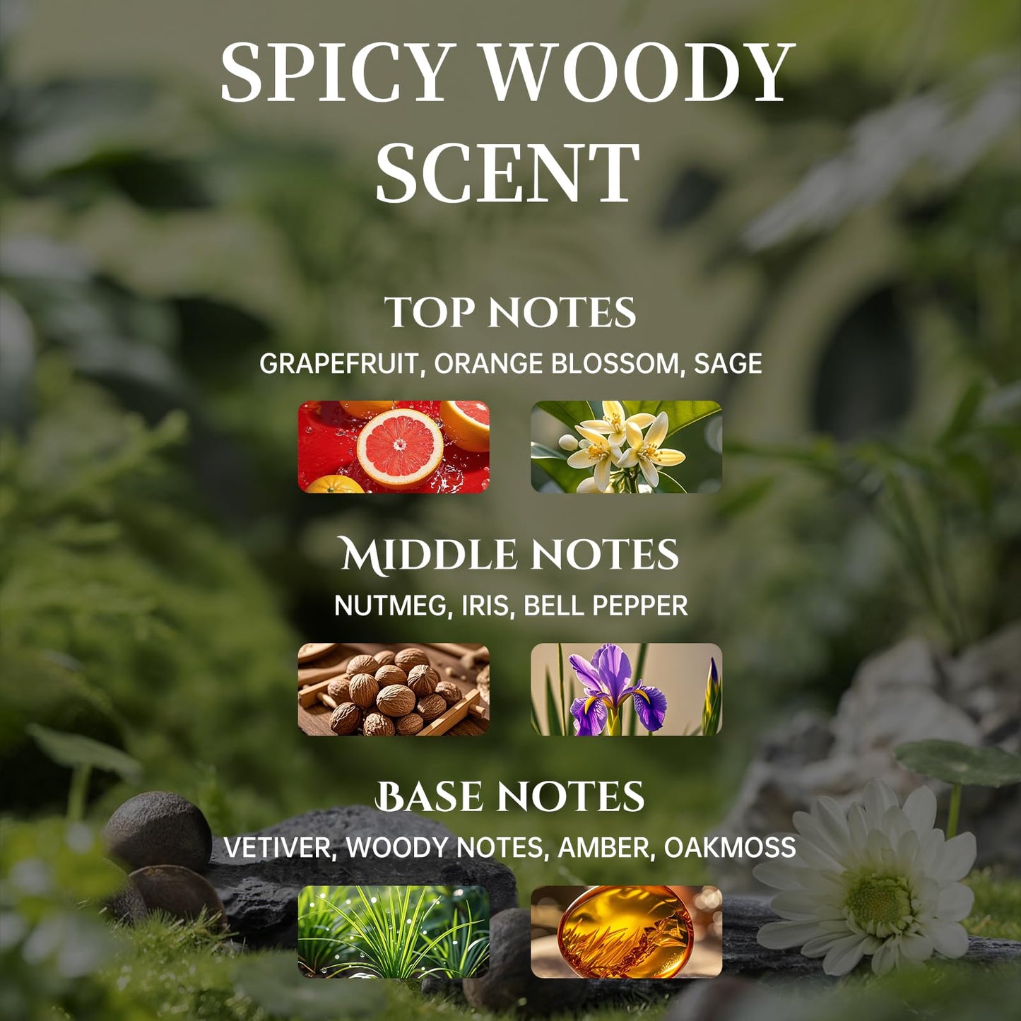 Fresh Woody Cologne for Men, 50ml Eau de Parfum with Grapefruit, Sage & Vetiver Notes – Long-Lasting Clean Masculine Fragrance for Office, Daily Wear & Gifts (TAN Silver Vetiver)