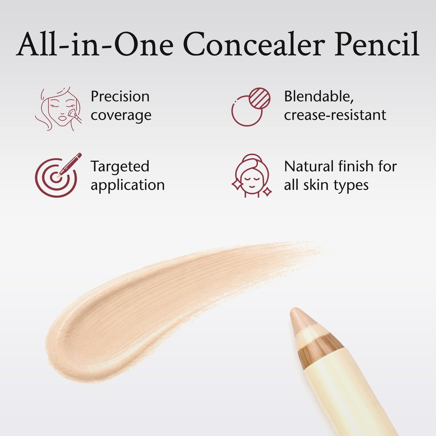 Boyd’s Renoir Concealer Pencil | Precision Coverage for Dark Circles, Blemishes, Redness | Brightening, Crease-Resistant Under Eye Concealer
