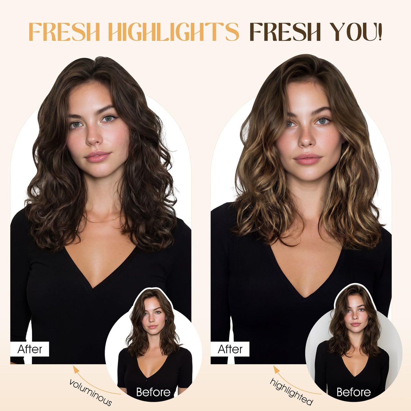 S-noilite 6Pcs Clip in Human Hair Extensions,Remy Single Short Clip in Hair Extensions 6Pcs 6clips Straight Seamless Hairpieces for Women 14Inch 36g #2PR6