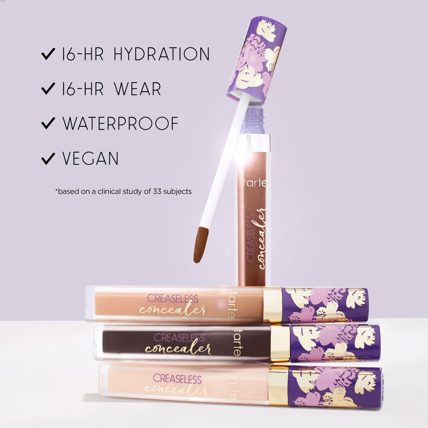 tarte maracuja creaseless full-coverage concealer – Waterproof Longwear with Vitamin C to Hydrate look of Dark Circles, Blemishes & Discoloration, Vegan & Cruelty-Free, full size, light