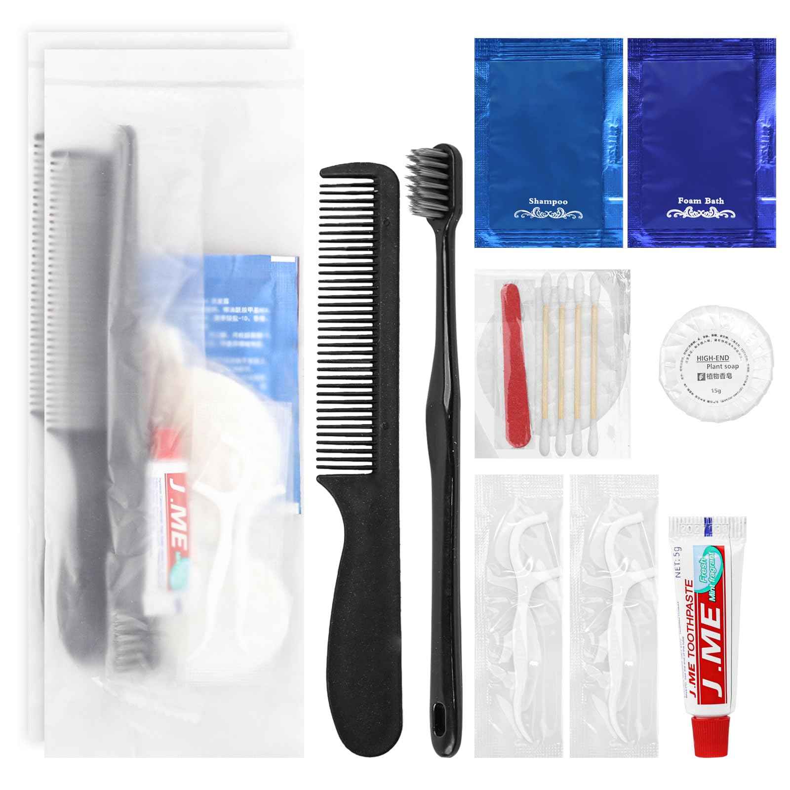 Hygiene Kit, Hygiene Kit Bulk, Individually Packed, The Travel Hygiene Kit Is Fully Equipped And Clean And Hygienic, Convenience Kits Suitable For Hotel, Camping, Home, Travel (15-PACK)