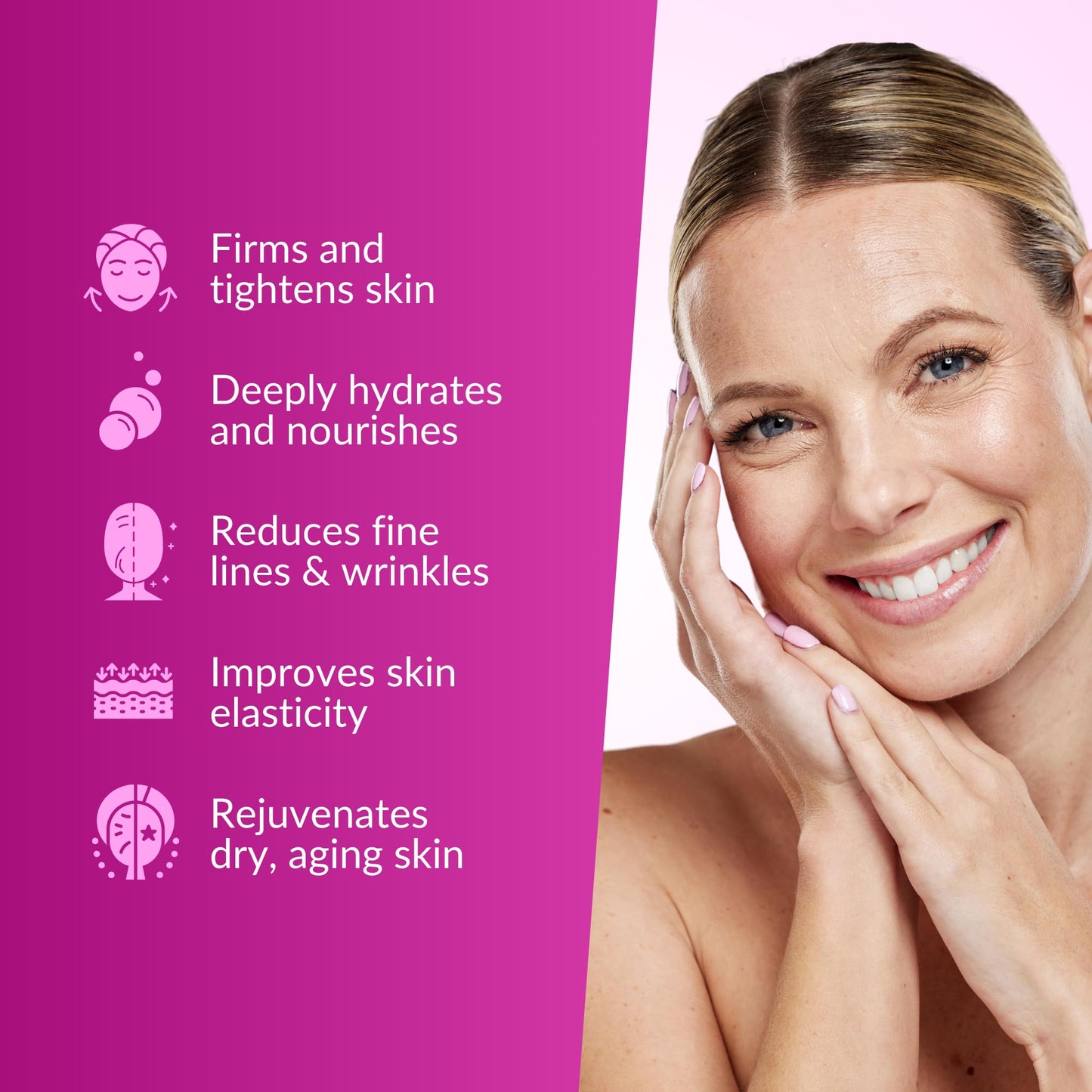 Nasola Hibiscus & Honey Firming Cream for Face, Neck & Body with Collagen, Retinol, Vitamin C, Hyaluronic Acid & Peptides – Skin Tightening, Anti-Wrinkle & Hydrating Moisturizer for Women & Men