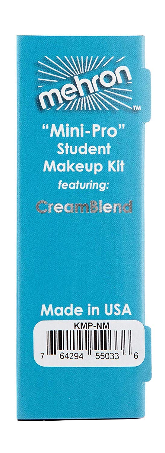 Mehron Makeup Mini-Pro Student Makeup Educational Kit (Medium/Olive) | Made in the USA