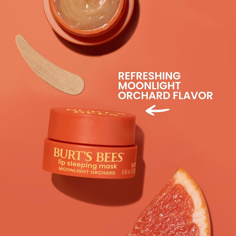 Burt's Bees Lip Sleeping Mask - Hydrating Overnight Treatment with Hyaluronic Acid & Squalane | 0.45 oz