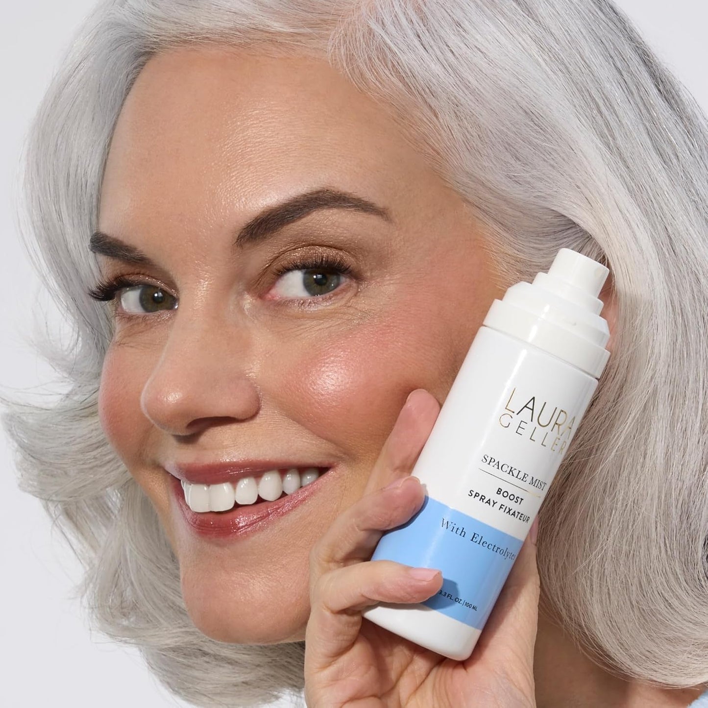 Laura Geller Spackle Mist Boost Setting Spray - Long-Lasting Makeup with Electrolytes & Blue Light Protection | Dewy Finish