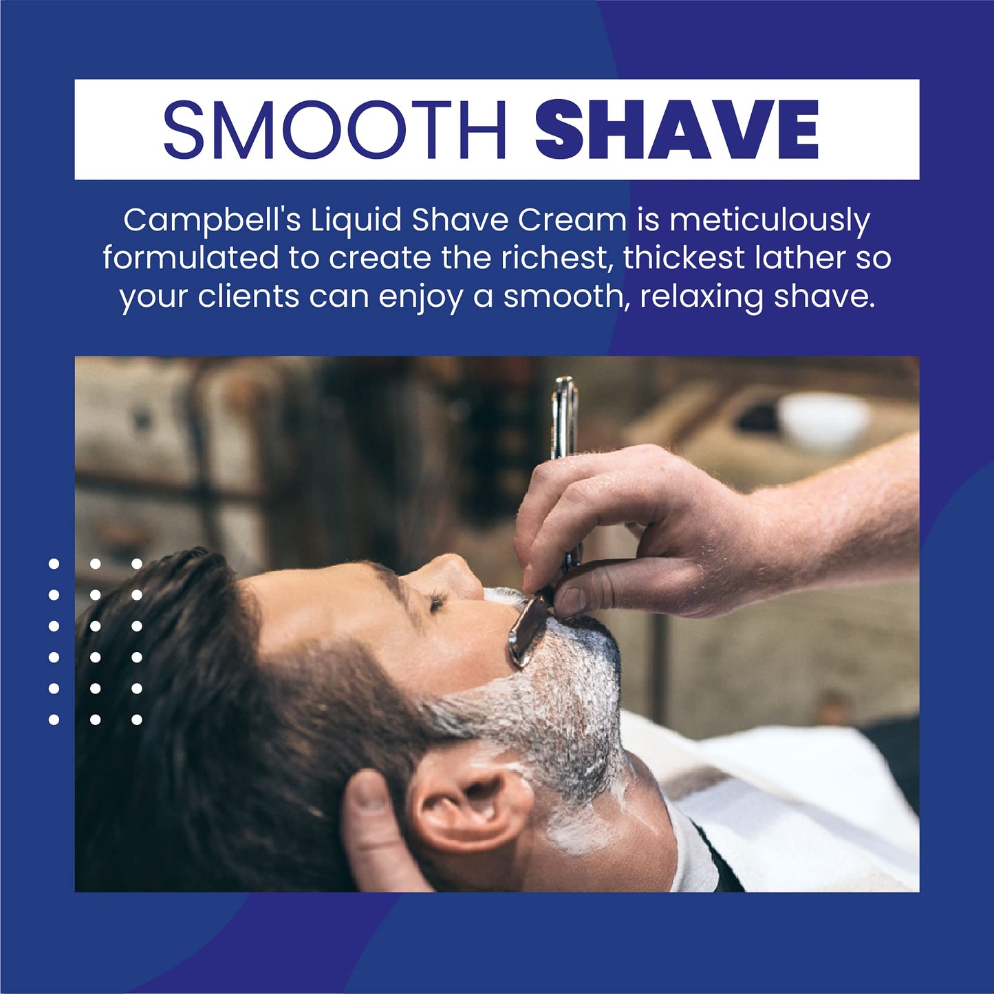 Campbell’s Liquid Shave Cream Lather, Barber Shaving Cream Lather, Professional Shaving Supplies and Products, 8 Ounces, (Pack of 3)