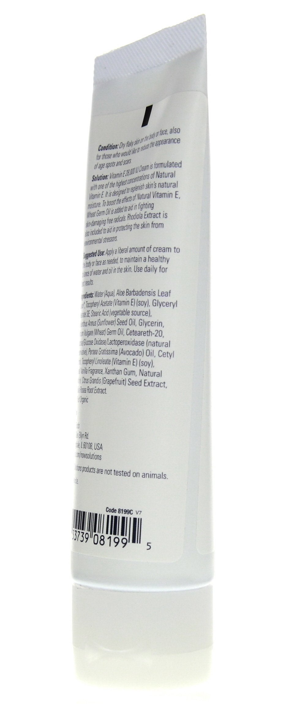 NOW Foods Vitamin E Cream 28,000 IU - 4 oz. (Two Pack)