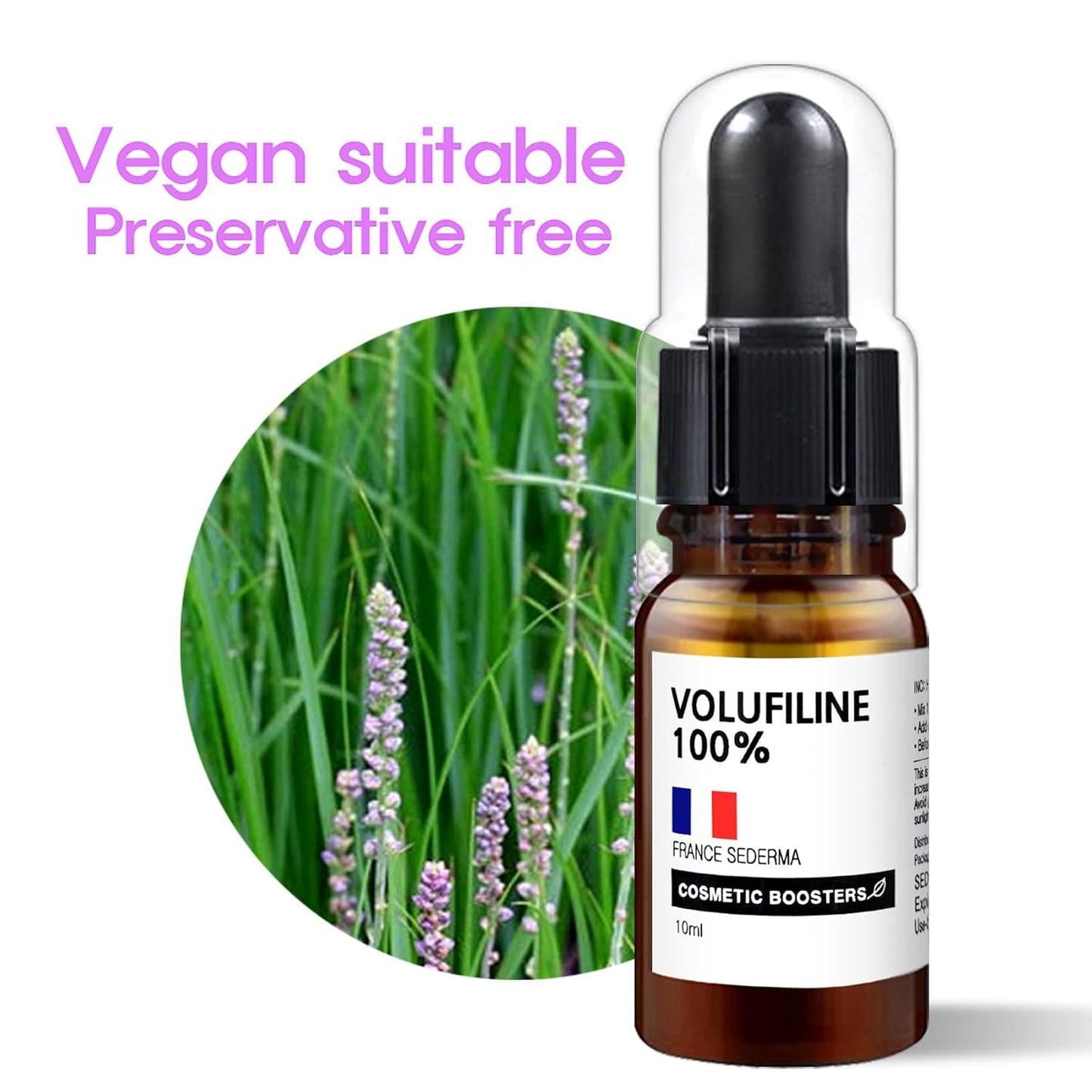 Volufiline 10ml - Cosmetic Ingredient for Skin Elasticity & Wrinkle Improvement | Face & Body Use