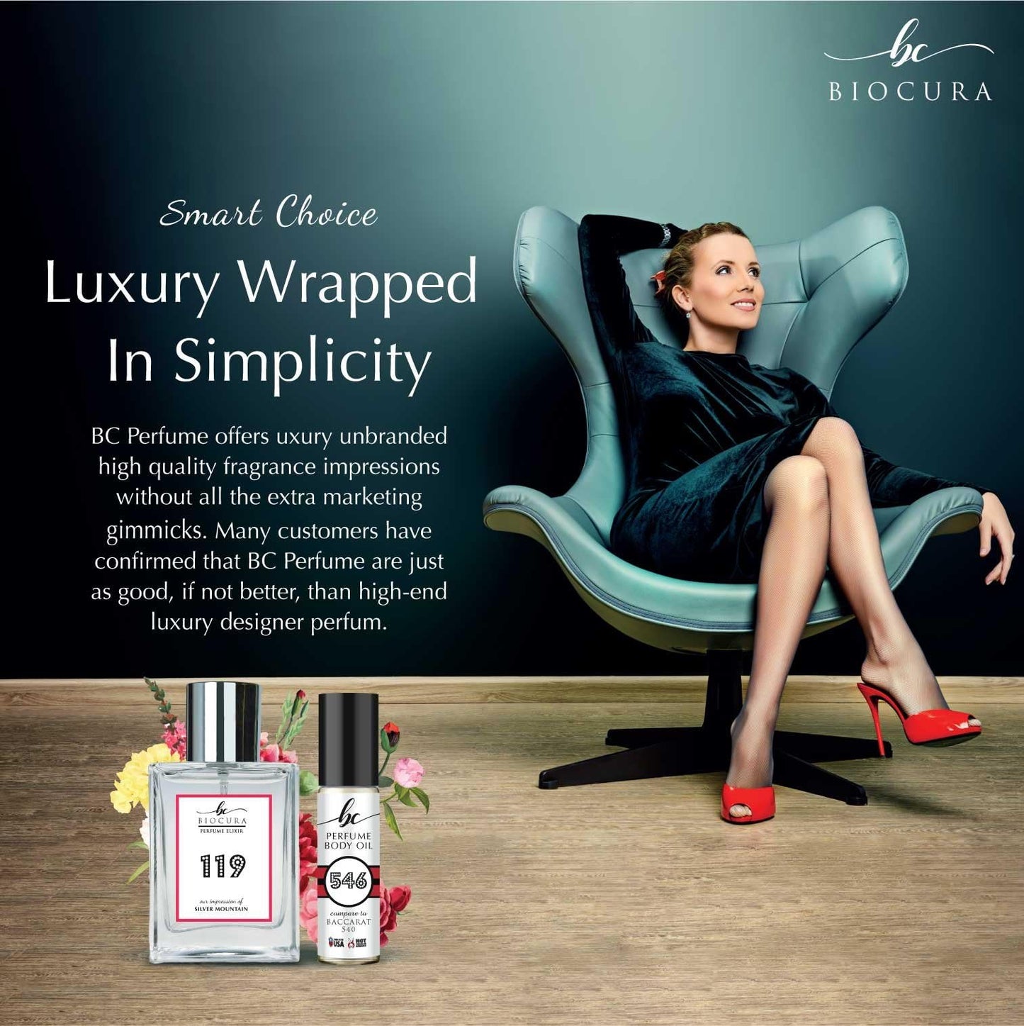 BIOCURA BC Perfume 891 Inspired by Black Pepper, Amber & Neroli For Women & Men Fragrance Body Oil Roll-On 0.3 Fl Oz/10ml