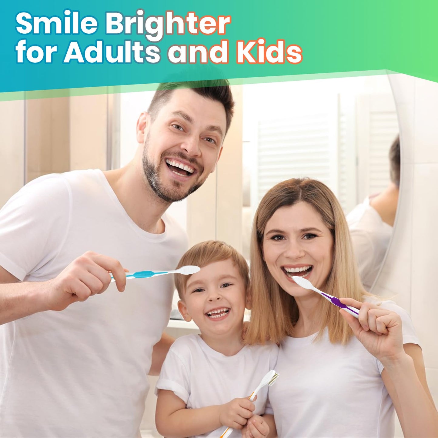 100 Pack Bulk Toothbrushes with Covers for Adults, Disposable Tooth Brush
