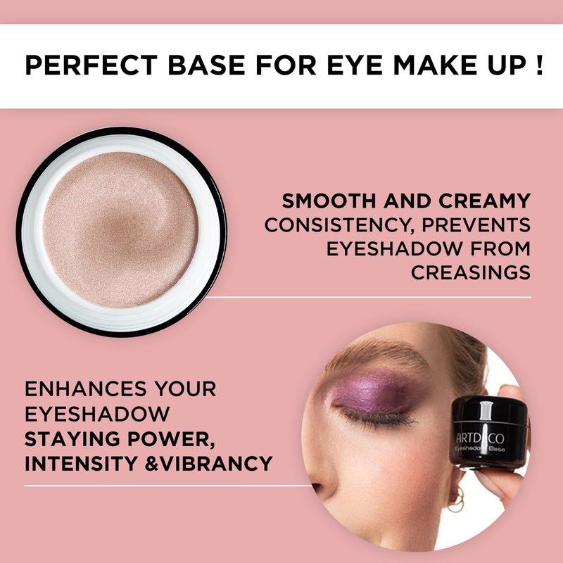 ARTDECO Eyeshadow Base - Improves Eye Shadow Staying Power & Prevents Creasing - Creamy Consistency - Neutral Tones - Eye Makeup - Vegan - 0.16 Fl Oz