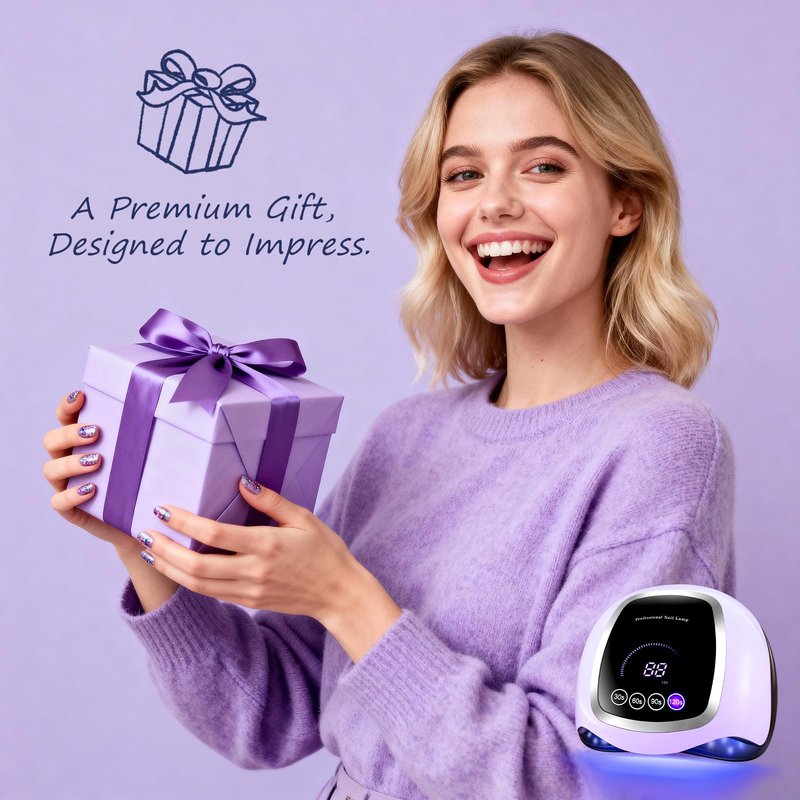 UV LED Nail Lamp, Gugusure 168W Nail Curing Lamps for Home & Salon, Led Nail Dryer for Gel Polish with Automatic Sensor/4 Timer Setting, Professional Nail Art Tools for Fingernail and Toenail Nail