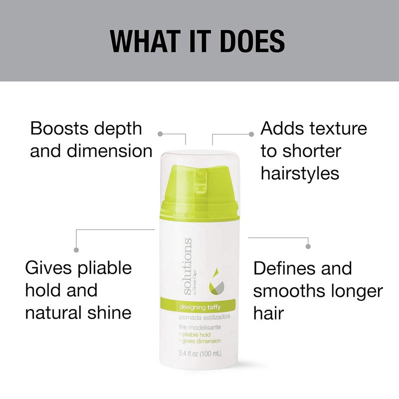 Styling Cream - GREAT CLIPS Solutions Designing Taffy 3.4oz | Pliable Hold & High Shine for All Hair Types