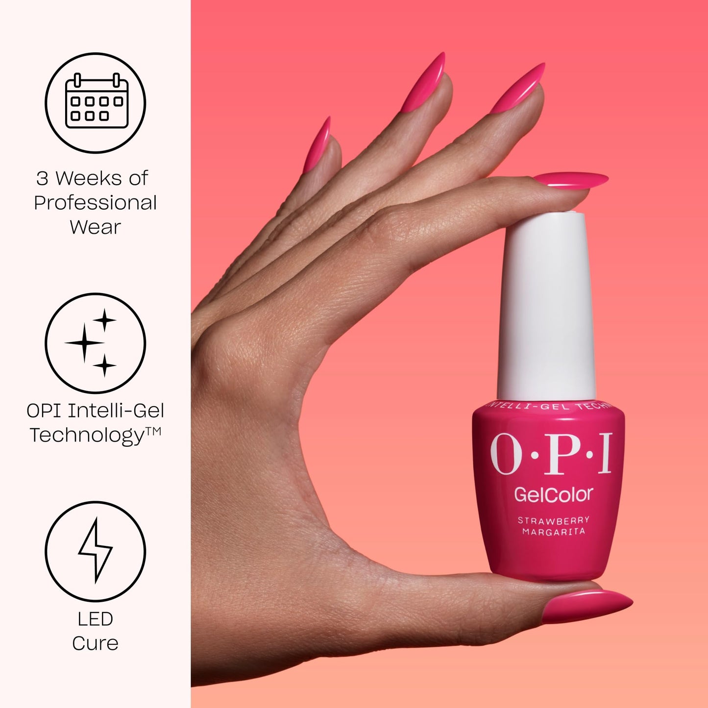 OPI GelColor Put It in Neutral | Sheer Soft Nude Pink Crème LED Cure Gel Nail Polish | Salon-Quality Shine, Long-Lasting Wear | Vegan & HEMA Free | 0.5 Fl Oz
