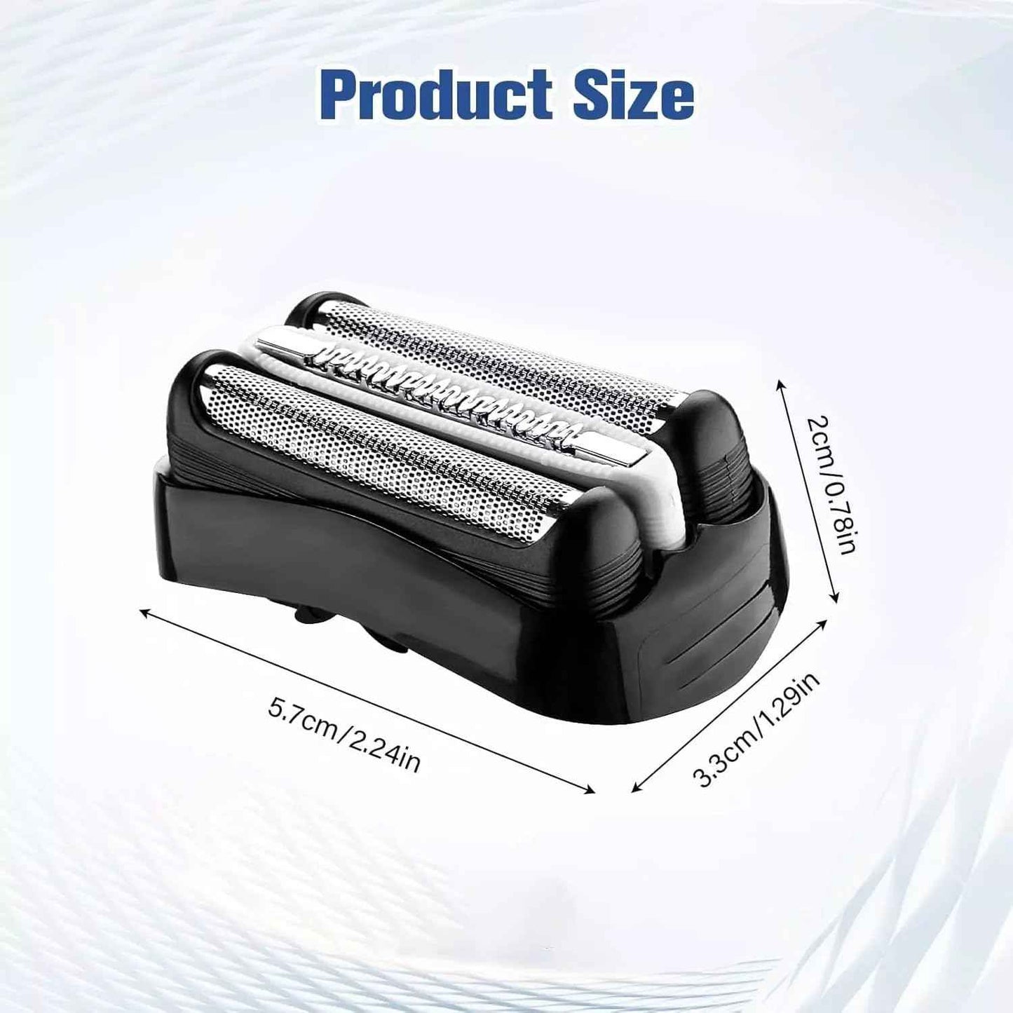 2Pack 32B S3 Electric Shavers Replacement Heads Compatible with Braun Series 3,Foil & Cutter Razor Heads Suitable for S3 3040s 3000s 3050cc 3010s 3070cc 3080s etc.