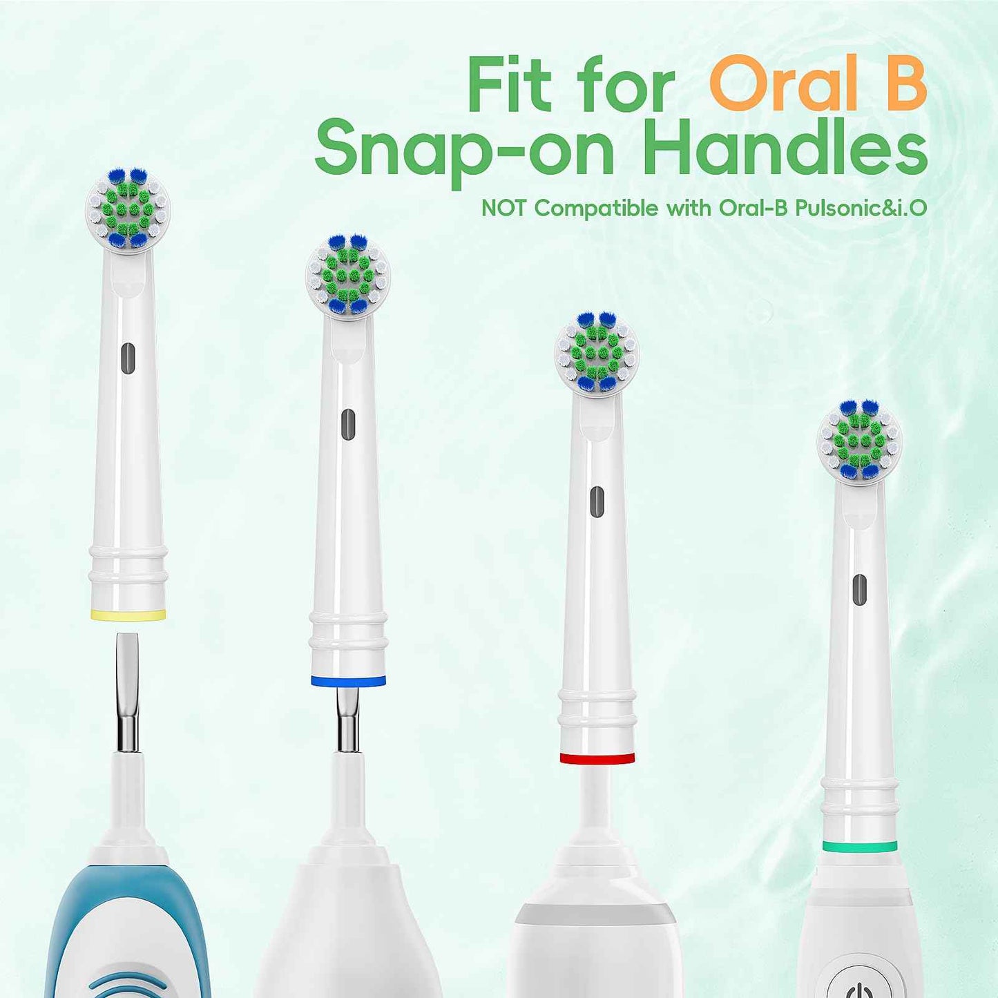 UUJ Replacement Toothbrush Heads Compatible with Oral B, 16 Pack Electric Toothbrush Heads Medium Bristles for Deep Cleaning, Soft Brush Heads Compatible with Oral B 7000/Pro 1000/9600/500/3000/8000