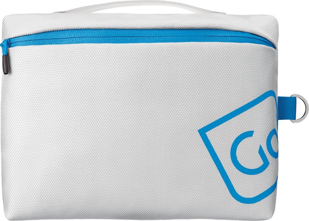 Go Travel Wash Bag, Silver and Green, 2 organiser pockets, 11.42 x 7.48 x 3 inches, Wipe Clean lining and carry handle