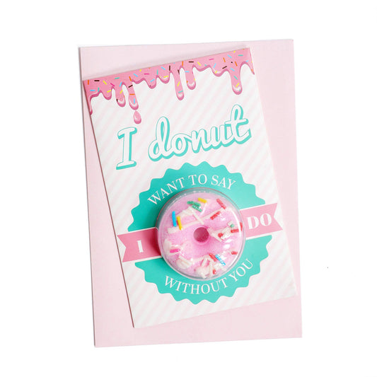 Bridesmaid Proposal Cards with Bath Bombs | Bridesmaids Proposal Gifts | Bridesmaid Card Pack | Be My Bridesmaid | Donut Style (10 Pack)