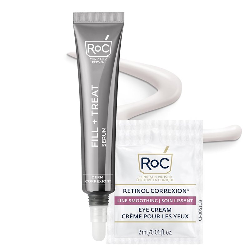 RoC Advanced Retinol Serum - Hyaluronic Acid Wrinkle Filler for Crow's Feet & Laugh Lines | 0.5 fl oz