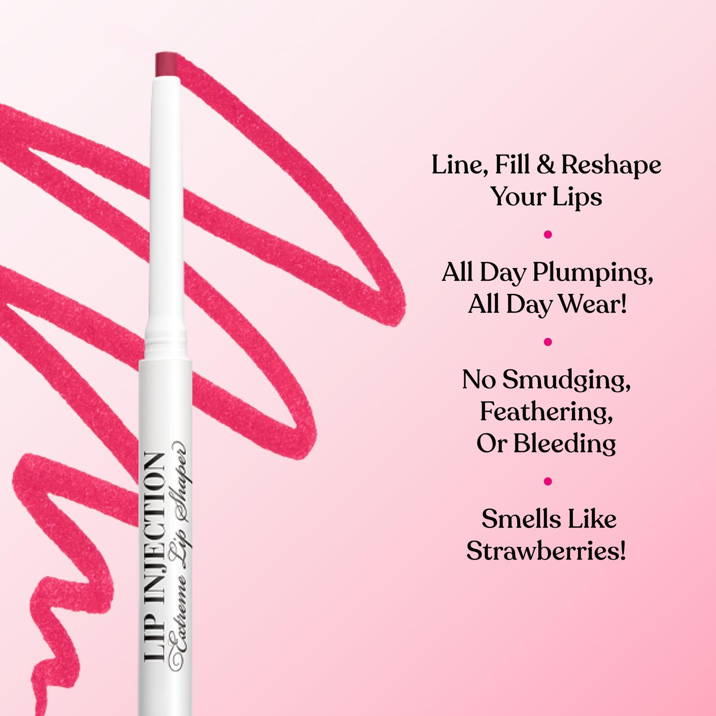 Too Faced Lip Injection Extreme Lip Shaper | Plumping, Waterproof, Liner Pencil, 0.01 Ounce, Espresso Shot