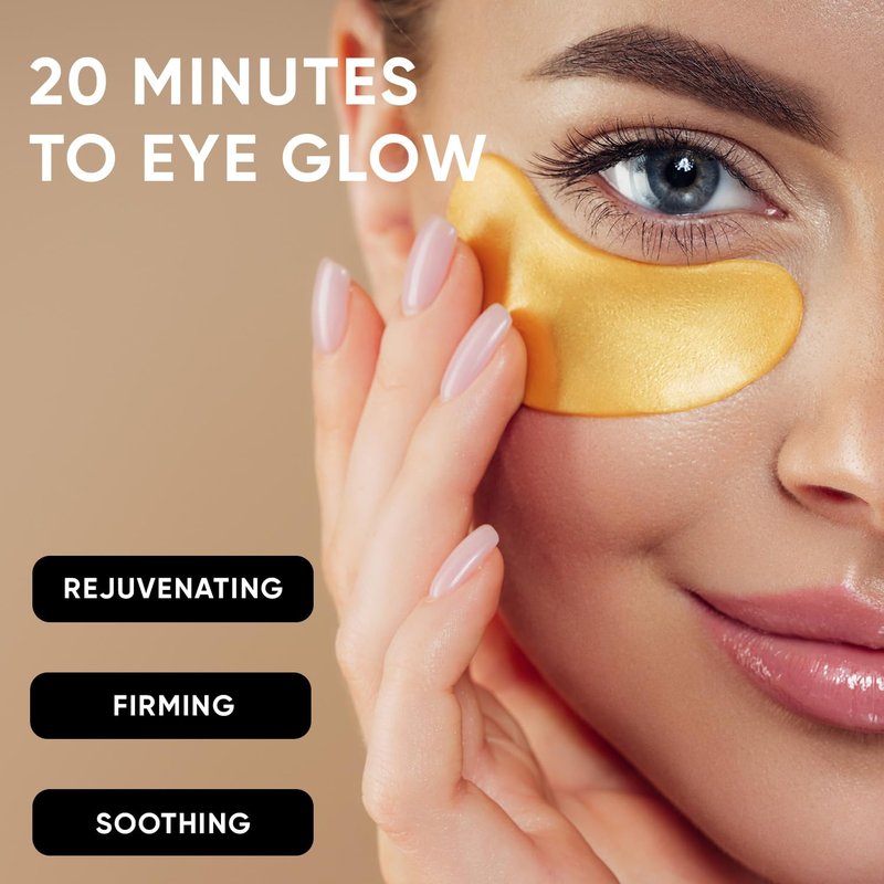 Under Eye Patches - Collagen & Amino Acid Mask for Dark Circles | 20 Pairs for Puffy Eyes