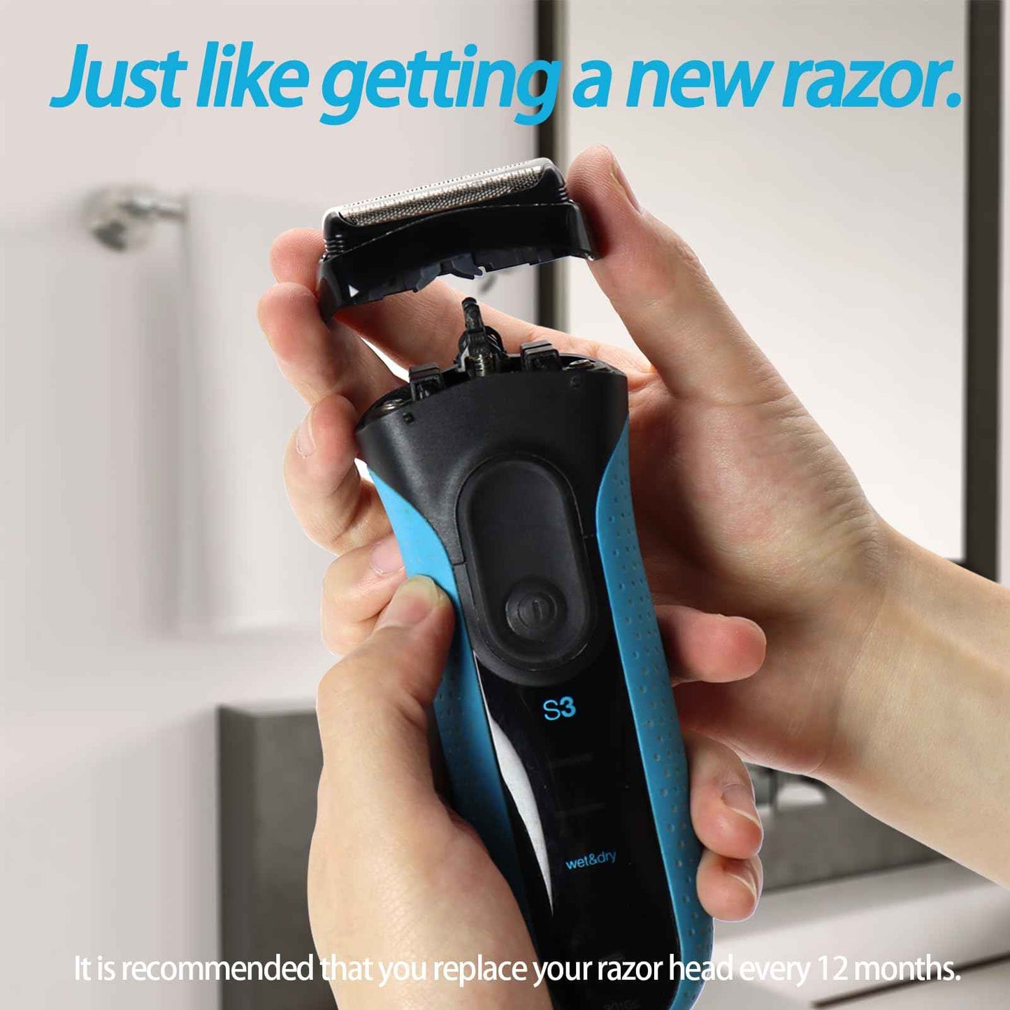 VIDSA 32B S3 Electric Replacement Shaver Head Accessories Compatible with Series 3 Shaving Razor Head, Compatible with S3 3040s 3000s 3050cc 3010s 3070cc 3080s...