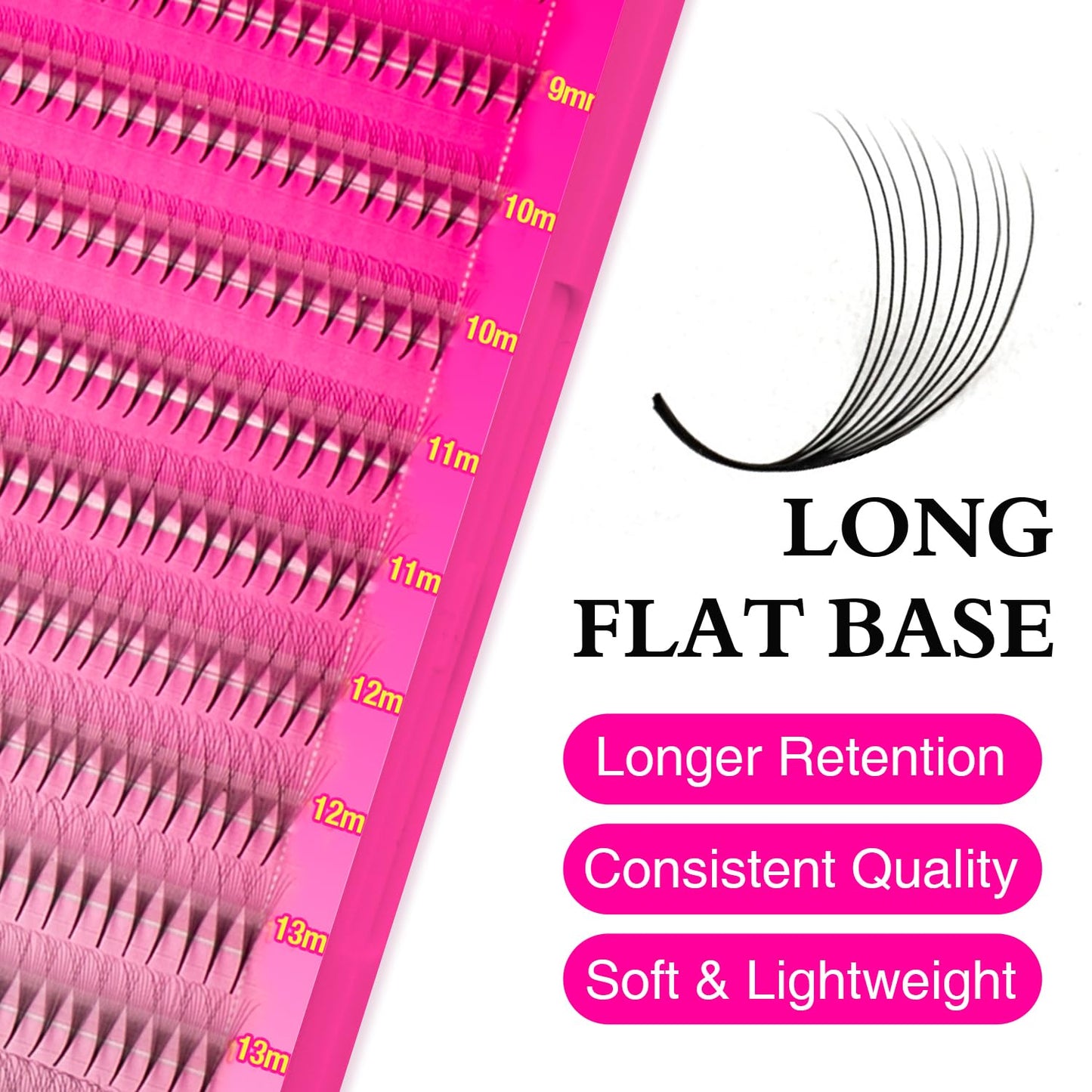 TDANCE Narrow Premade Lash Fans 1000 Fans Pre Made Fans Lash Extensions Darker & Denser Premade Fans Eyelash Extensions Volume Lash Extension(16D-0.05-C-8-15mm)