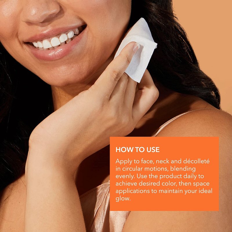 Alpha Beta Glow Pads by Dr. Dennis Gross - Exfoliating Self-Tanning Towelettes | 20 Count