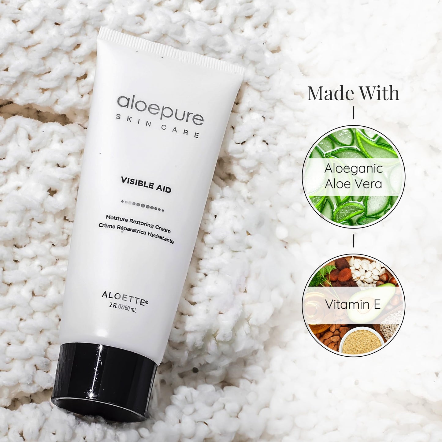 Aloette Moisturizer Face Cream - Daily Body & Facial Skin Care Products