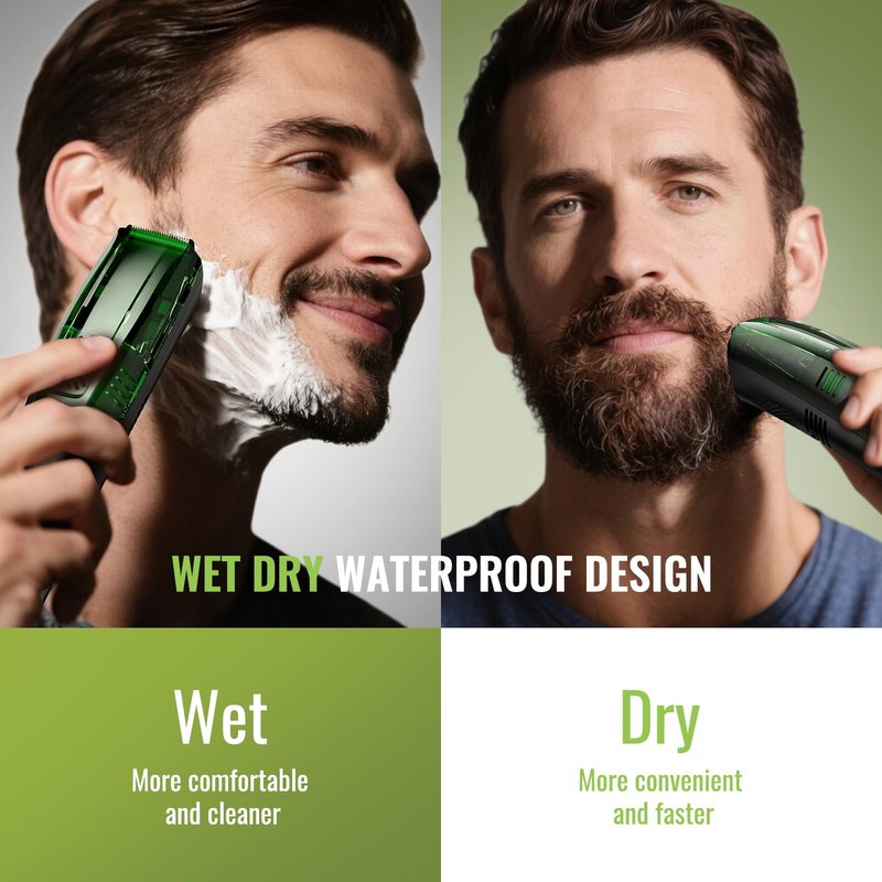 TXXTOL Beard Trimmer for Men, Premium Men's Vacuum Electric Trimmer Kit, 20 Levels Adjustable, Wet/Dry Use, Upgraded Stainless Steel Ceramic Blades, Perfect Christmas Gifts for Husband or Boyfriend