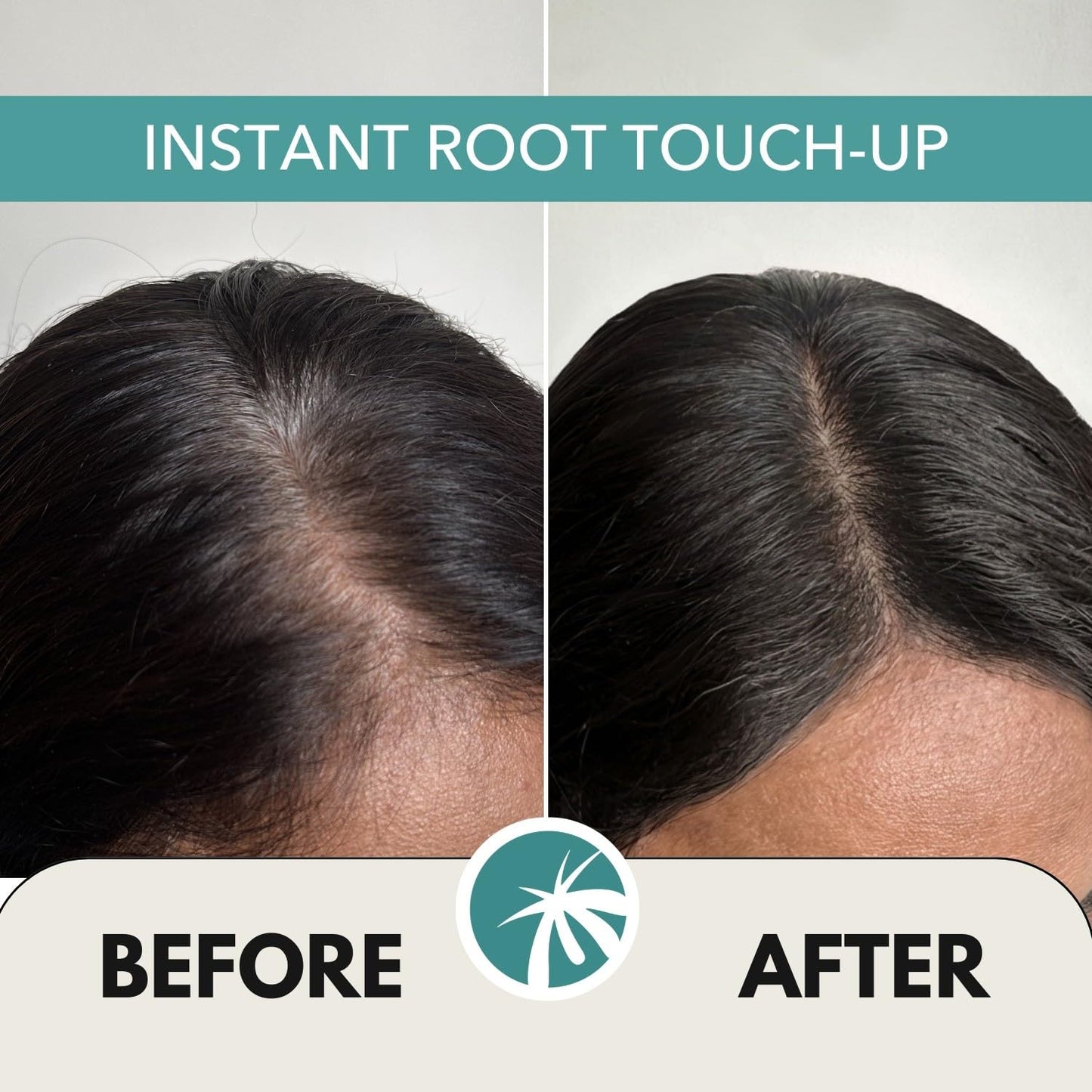 Paradyes Instant Root Tint Hairline Powder - Root Touch Up Hair Color for Gray Coverage - Bald Spot Concealing Hair Powder for Women & Men - 24-Hour Stain-Proof - Natural Black - 0.14 Ounce