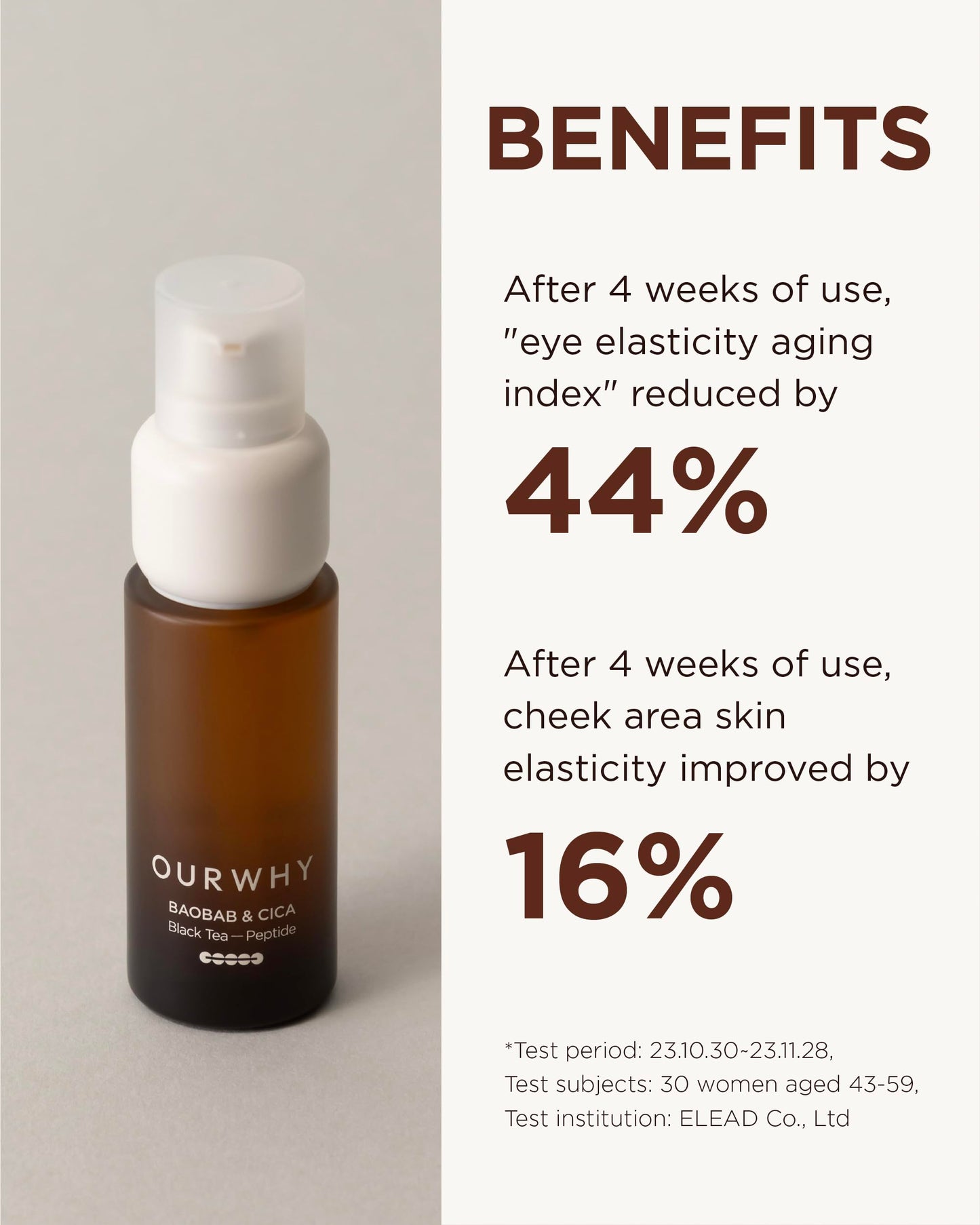 OURWHY Black Tea Regenerating Ampoule Serum (1.35fl oz) - Anti-Aging Serum for Firmness & Elasticity. With Black Tea, Peptides & CalmingReliefsome™ for Wrinkles & Hydration.