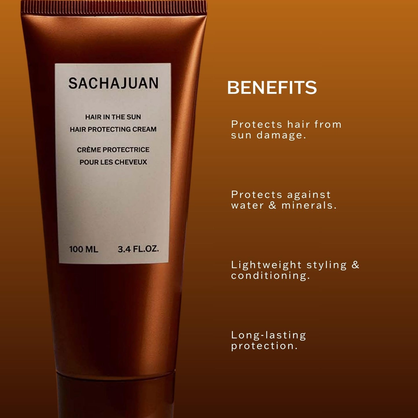 SACHAJUAN Hair In The Sun | UV Protection for Natural & Color-Treated Hair | Helps Prevent Color Fading & Distortion | Protects from Sun Pool Water & Mineral Build Up | Leave-In Care | 3.4 fl oz