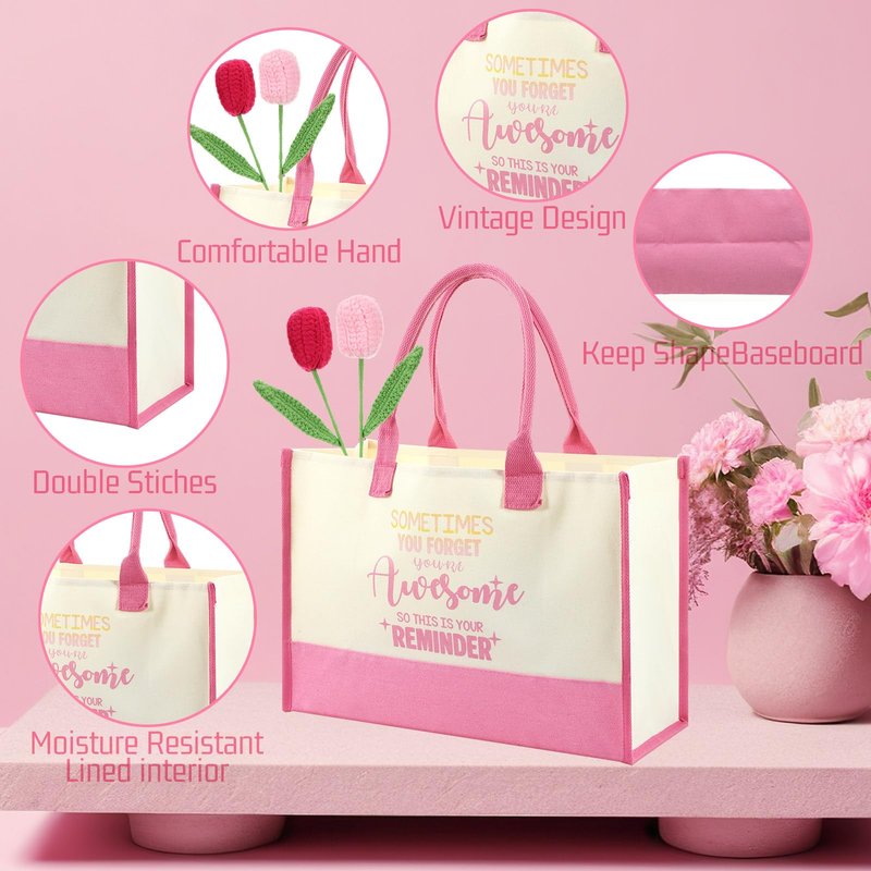 Zopeal Mother's Day Set Appreciation Gift for Women 10 Pcs Self Care Gift Feel Better Soon Gifts Package with Tote Bag Makeup Bag Sock Tumbler Flower Gloves Candle Blanket Eye Mask for Mom Wife