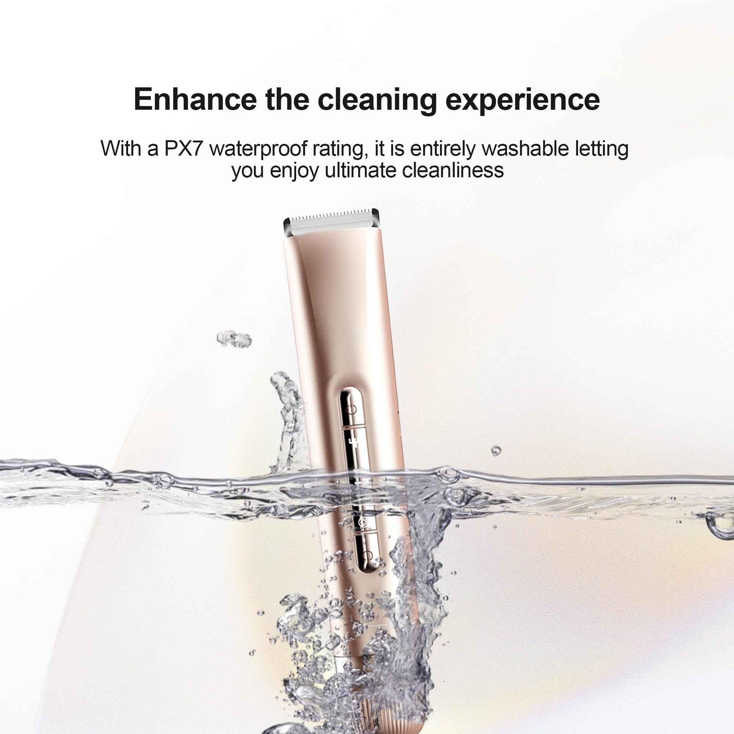 XDMOOS 2 in 1 Women's Bikini Line Trimmer & Body Groomer,2025 Upgrade Dual Head Shaver Women, Wet & Dry Waterproof Electric Bikini Trimmer for Face Leg Arm Intimate Areas,Pink Rose