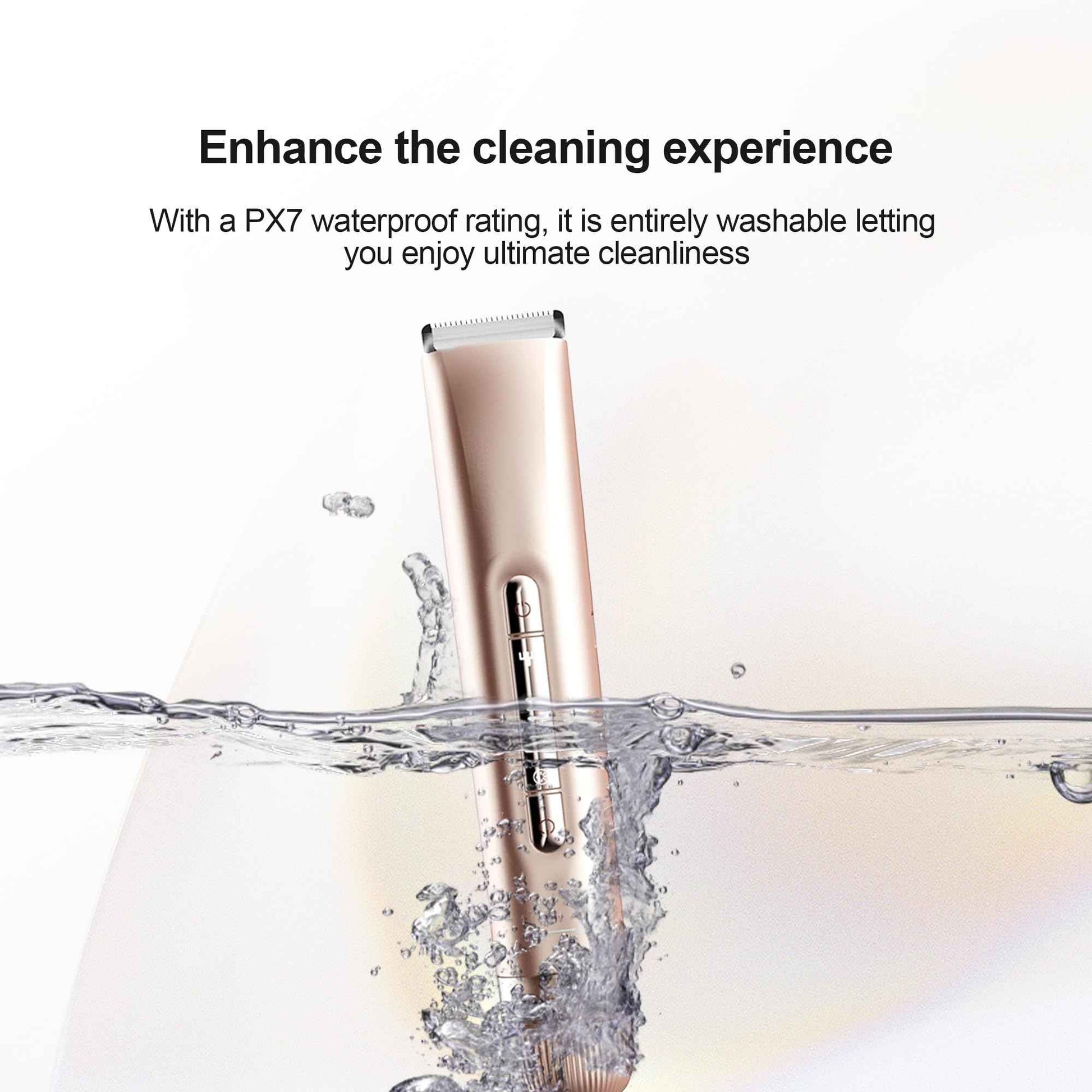 XDMOOS 2 in 1 Women's Bikini Line Trimmer & Body Groomer,2025 Upgrade Dual Head Shaver Women, Wet & Dry Waterproof Electric Bikini Trimmer for Face Leg Arm Intimate Areas,Pink Rose