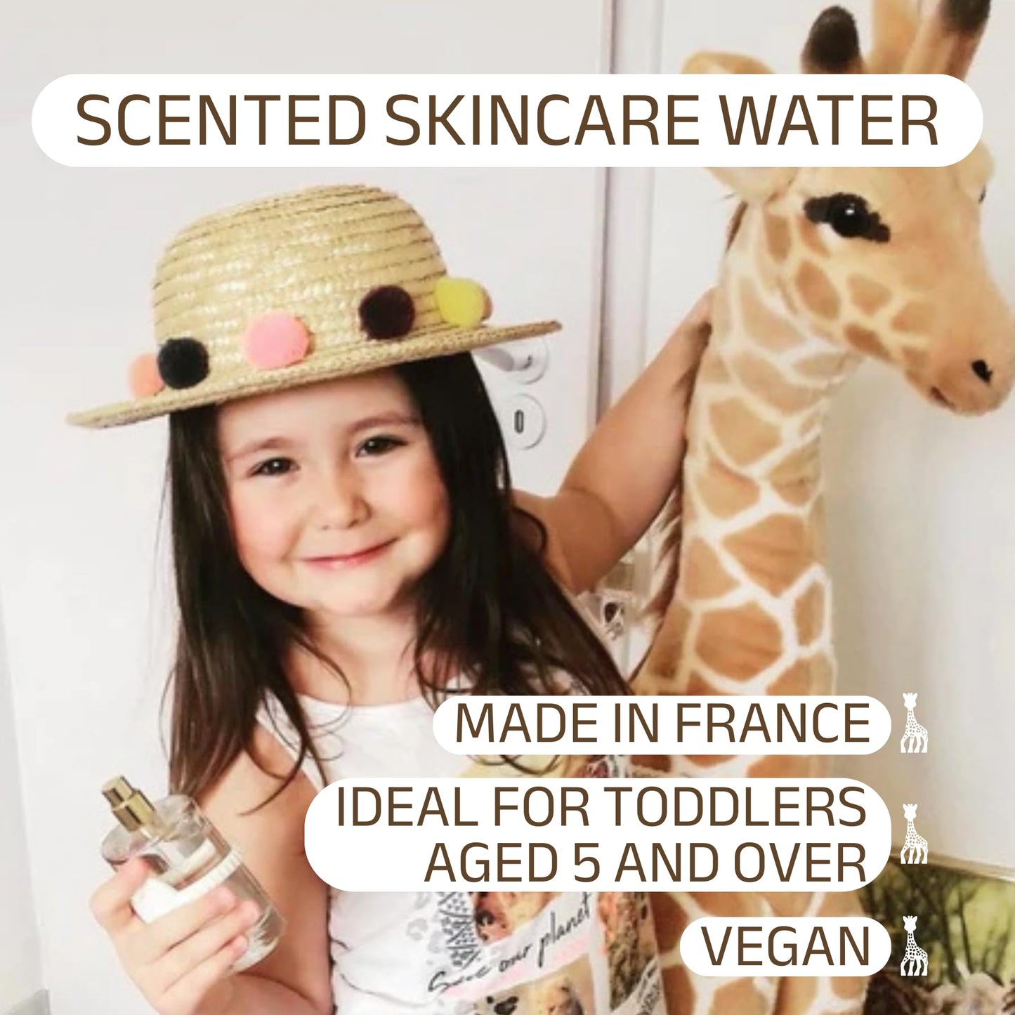 Sophie la girafe Eau de Toilette | Includes Sophie Teether | Nostalgic Childhood Scent of Citrus & Vanilla (50 ml or 1.7 fl oz)