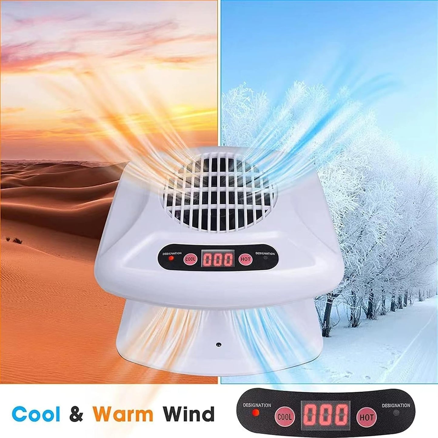 Nail Dryer for Regular Polish - 300W 2-in-1 Auto Sensor Hot & Cold Air | Professional Manicure Salon Use (White)
