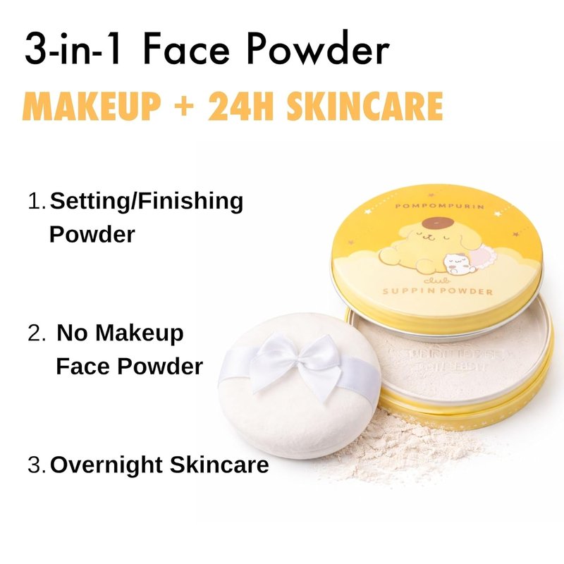 Translucent Setting Powder - Hydrating Loose Makeup Foundation with Shea Butter & Aloe Vera | Long-Lasting Finish