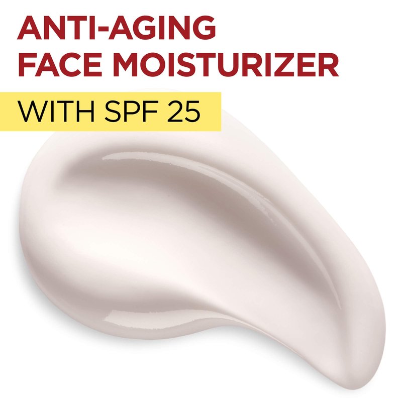 L'Oréal Paris Revitalift Anti-Wrinkle and Firming Face Moisturizer with SPF 25, Pro-Retinol and Centella Asiatica, Paraben Free, 1.7 oz (Packaging may vary)